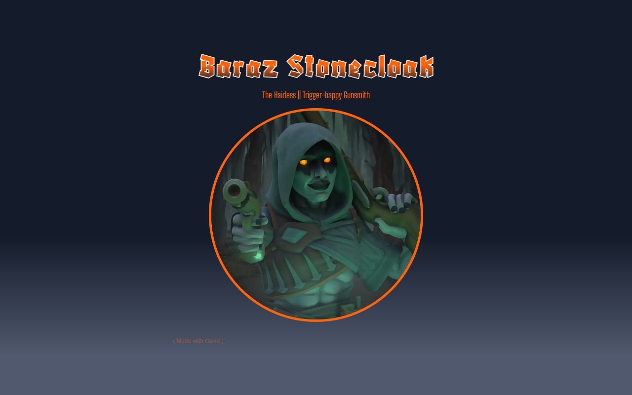 Carrd profile picture for @hairless